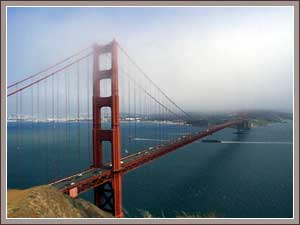 The Golden Gate Bridge in San Francisco, California